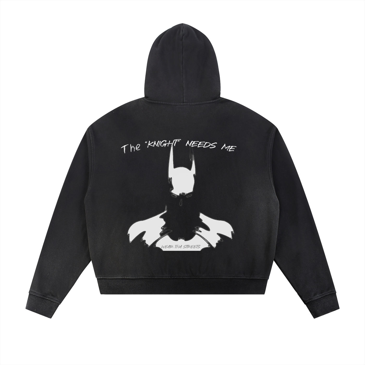 Sun Fade Frayed Raw Edge Fleece Zip Hoodie
