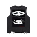 Snow Washed Raw-Hem Tank Top