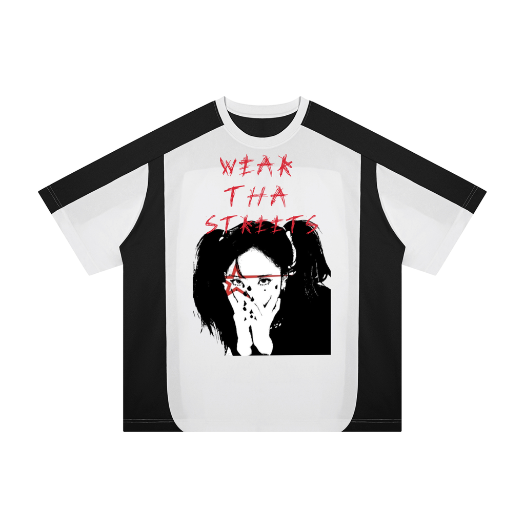Unisex Color Block Loose T-Shirt