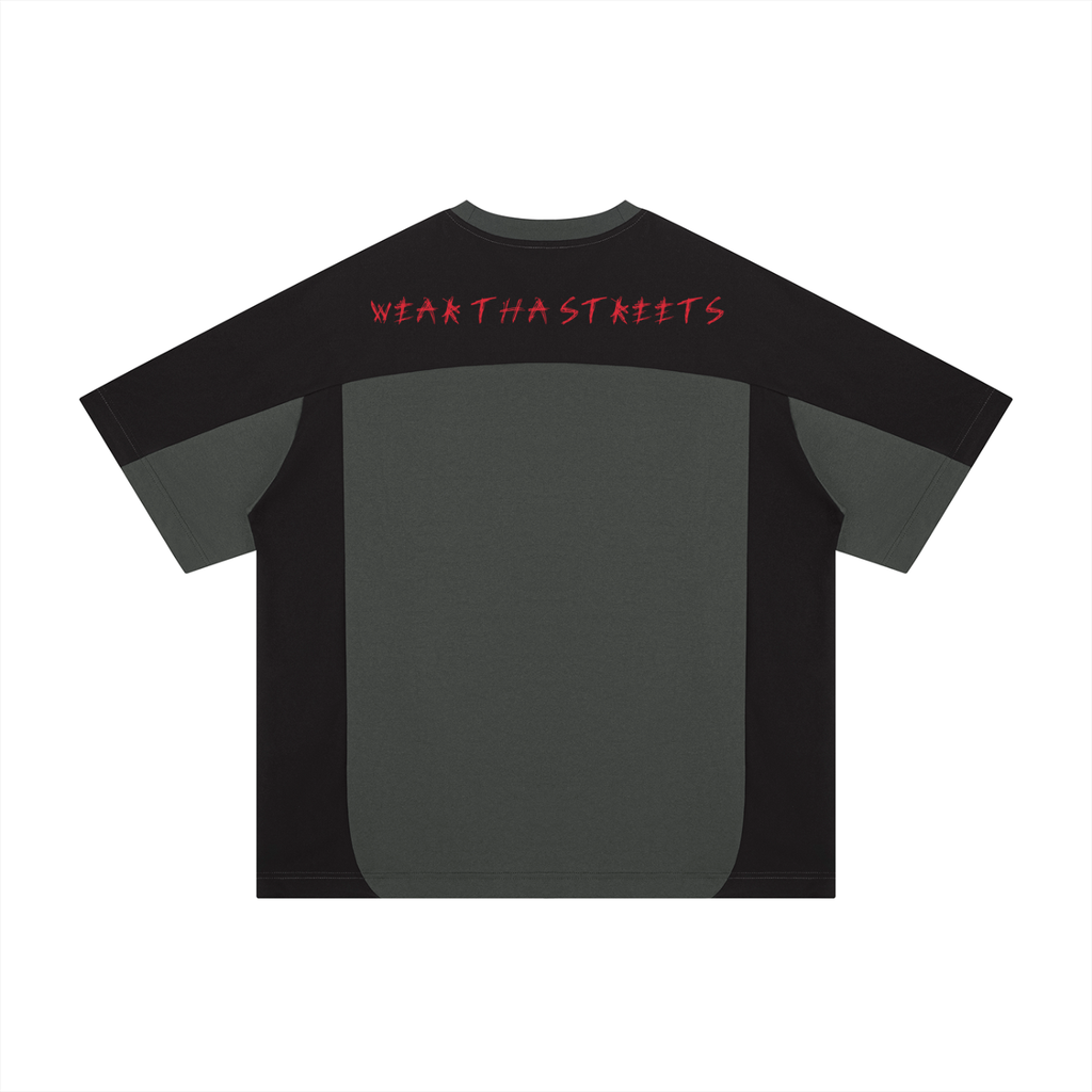 Unisex Color Block Loose T-Shirt