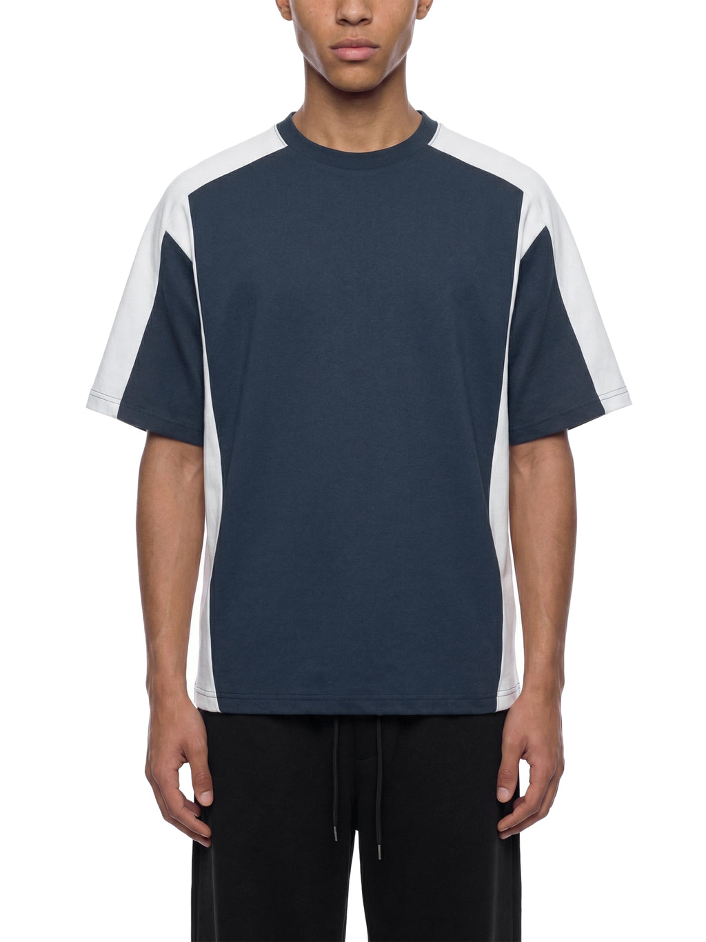 Unisex Color Block Loose T-Shirt