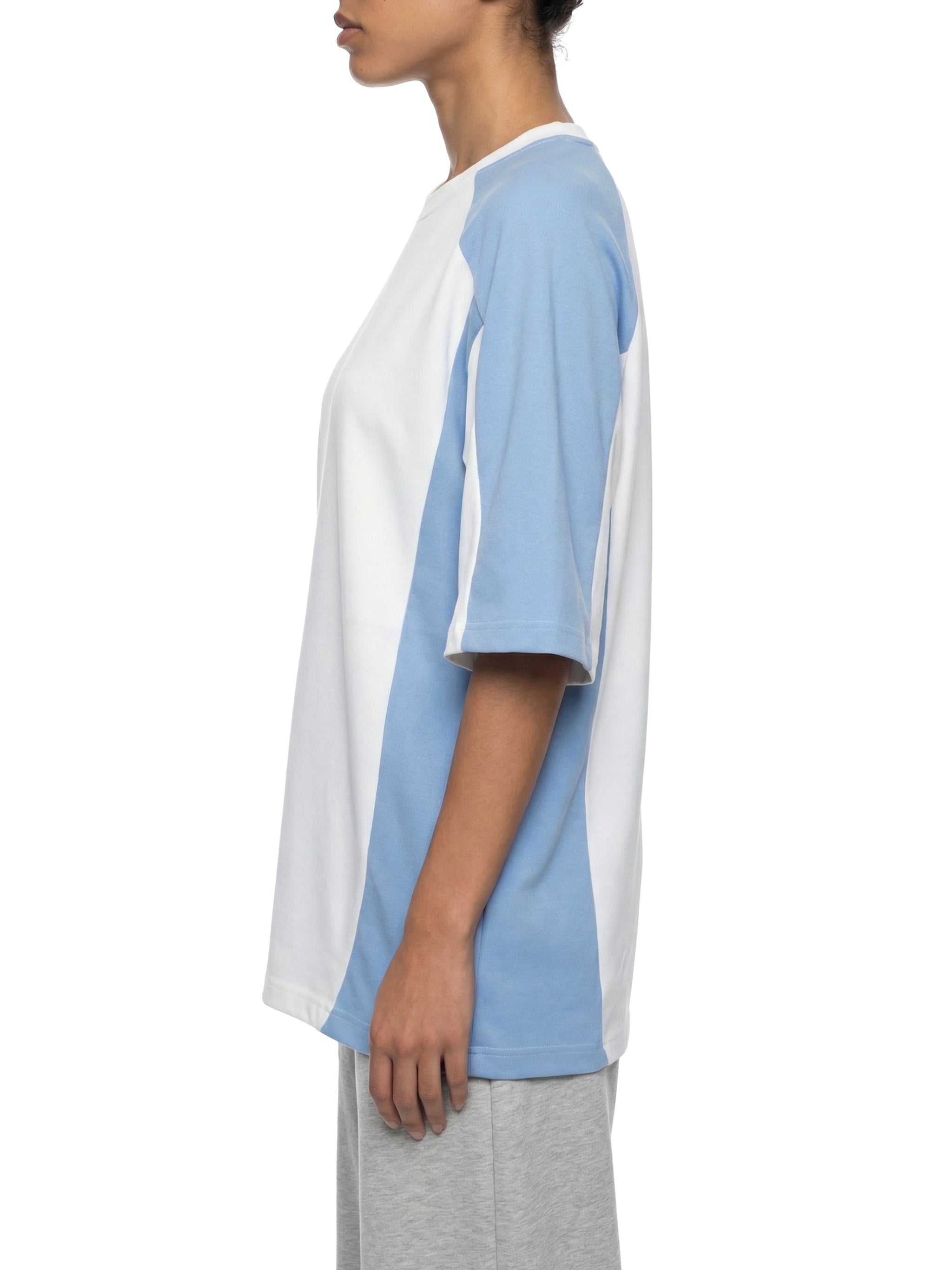 Unisex Color Block Loose T-Shirt