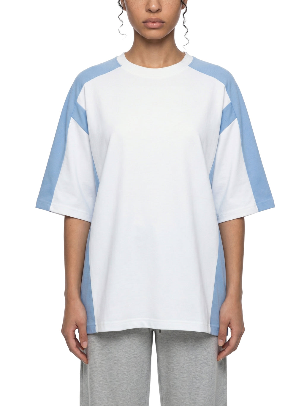Unisex Color Block Loose T-Shirt