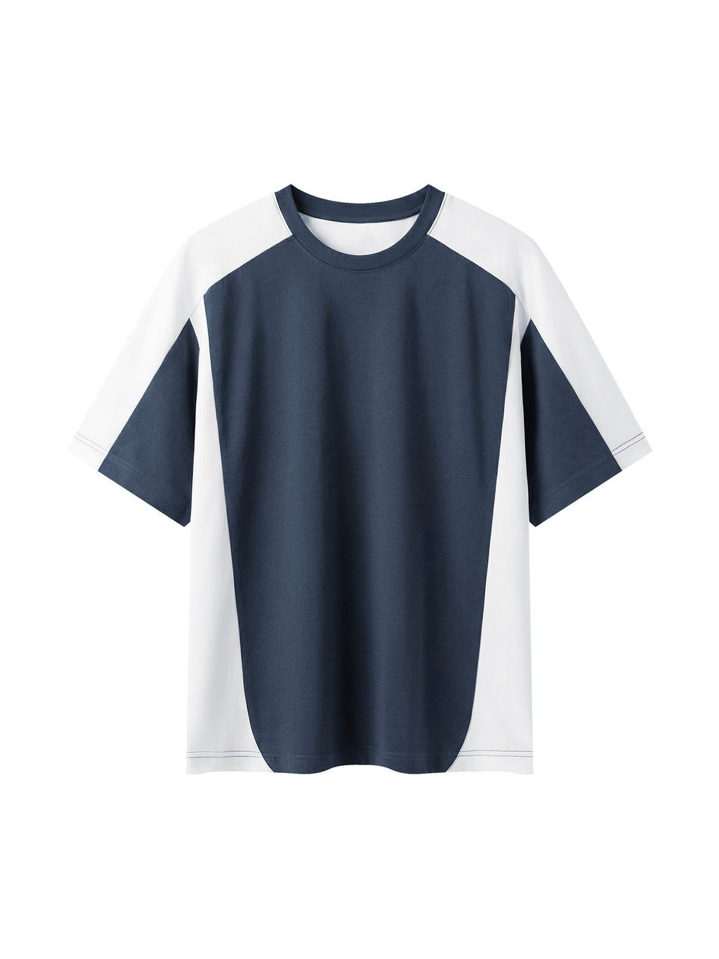 Unisex Color Block Loose T-Shirt